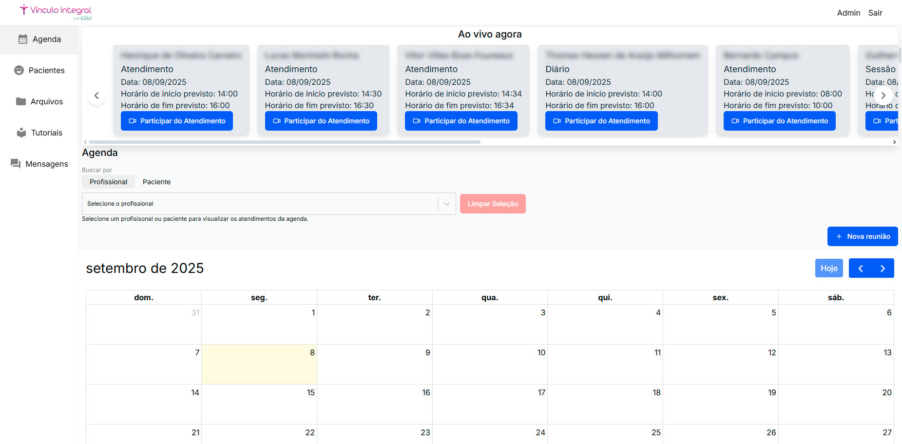 Painel do Vínculo Integral
